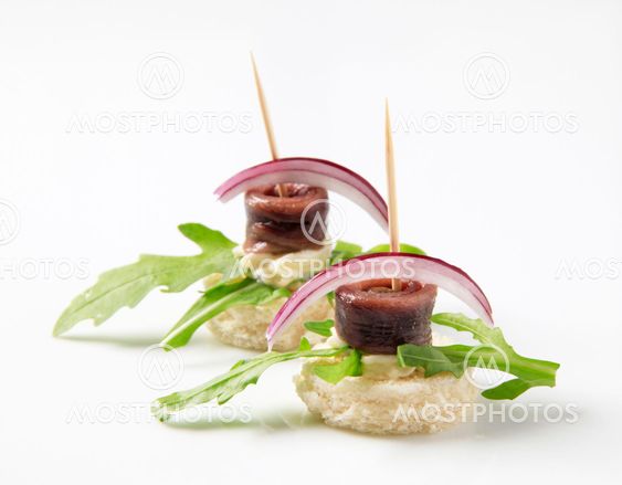Anchovy canapes