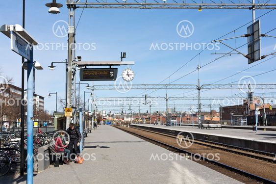 Västerås tågstation.