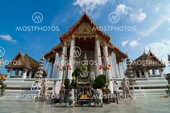 Wat Suthat rayal temple of Bangkok , Thailand