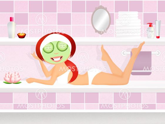 girl in beauty center