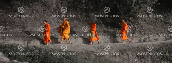 Monks in Luang Prabang