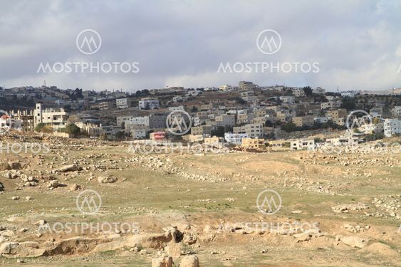 Landscape view from Jarash, Jordan