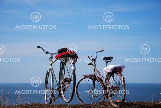 Bikes by the coast