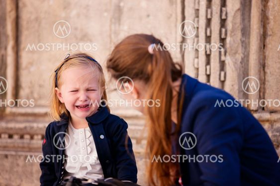Little girl crying