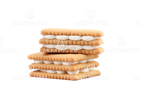 Custard cream biscuits.