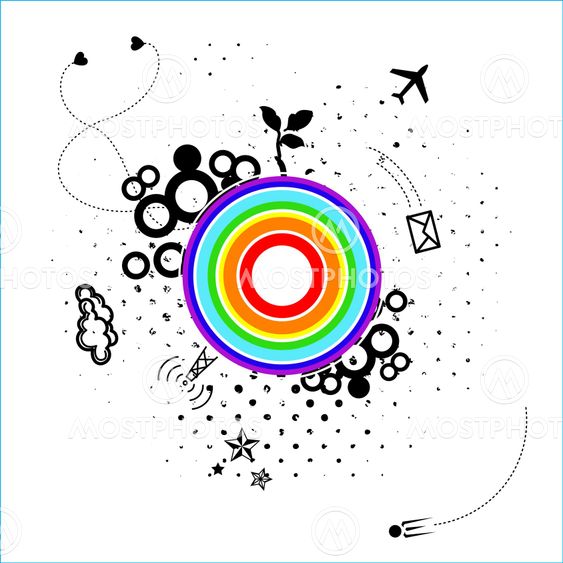 Abstract card with unknown planet