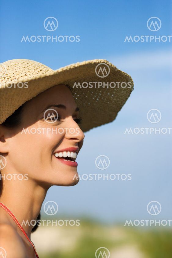 Happy smiling woman.