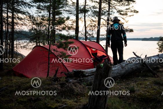 tälta vid havet
