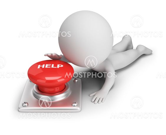 3d small people - help button
