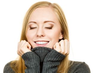 Smiling girl in warm season clothing