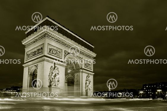 Arc de triomphe, Charles de Gaulle square, Paris, France