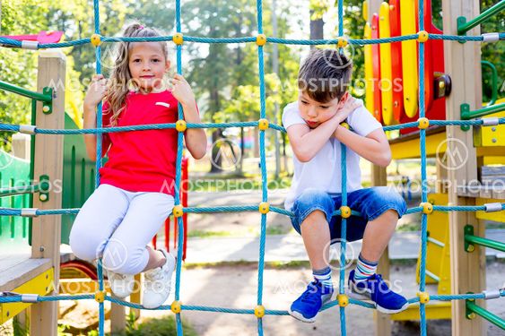 Kids on playground