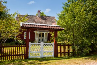 Beautiful old wooden cottage in Sweden
