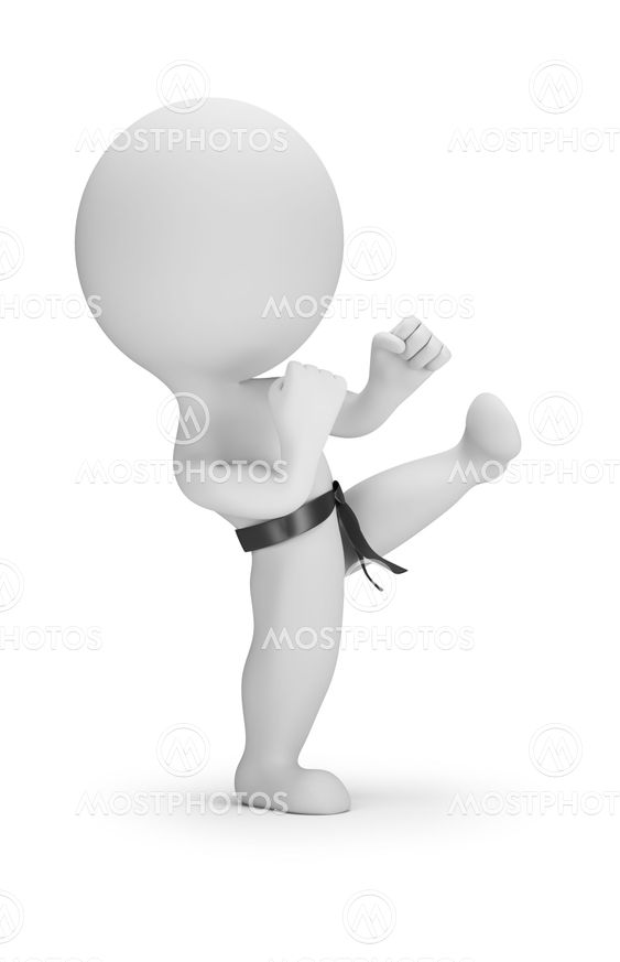 3d small people - karate
