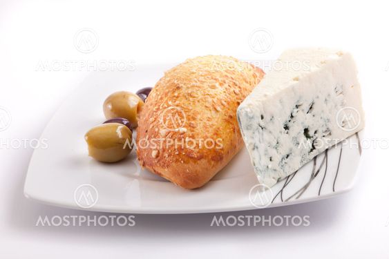 Pate stuffed with blue cheese
