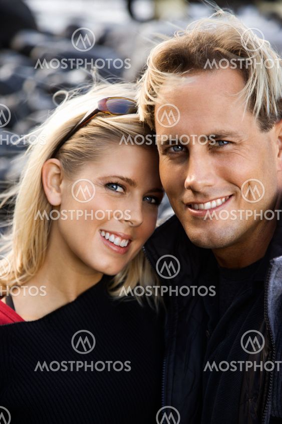 Young couple portrait.