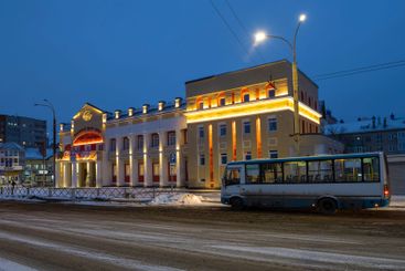 The Rybinsk Puppet Theater on a January evening