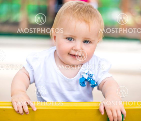 portrait of adorable baby
