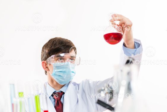 scientist working in the lab