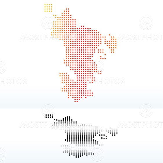 Departmental Collectivity of Mayotte with Dot Pattern