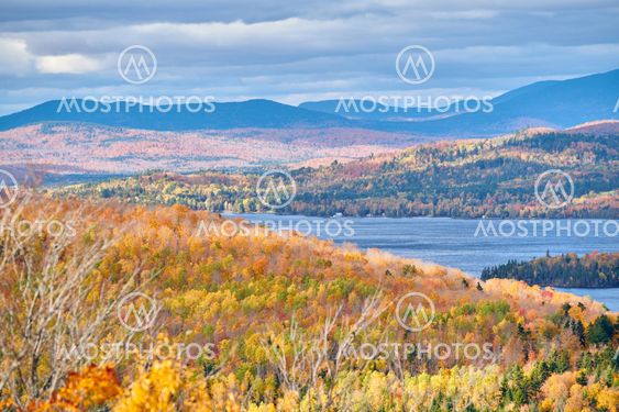 Mooselookmeguntic Lake at autumn, Maine, USA.