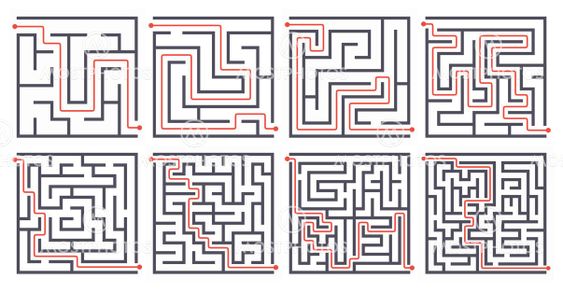 Square maze
