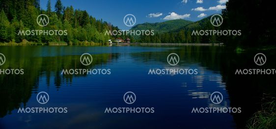 Large mountain lake