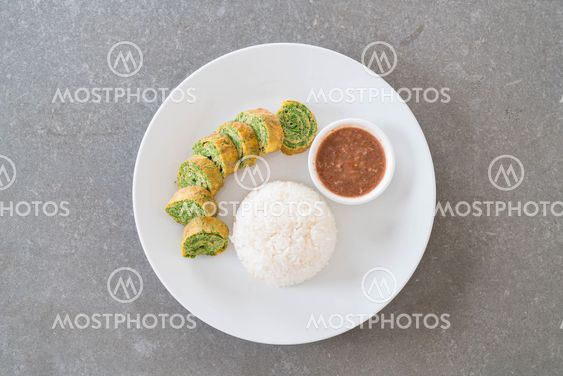 Acacia Pennata Omelette with Chili Paste
