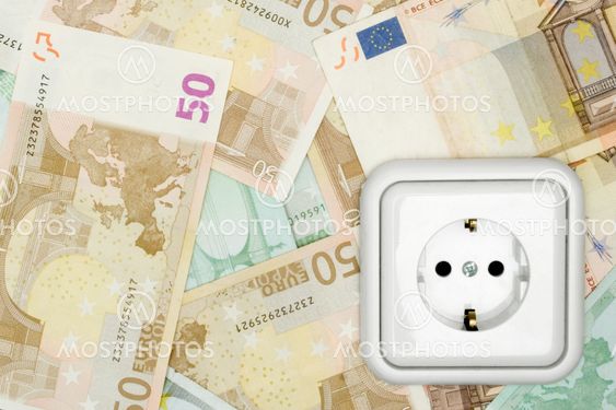 Banknotes and Power Socket