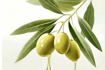Olive Branch with Dripping OilOlive Branch with Dripping...