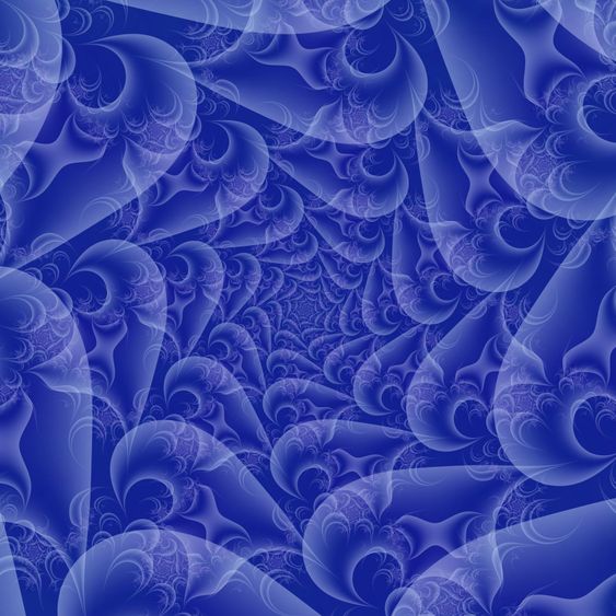 Blue and white Spiral