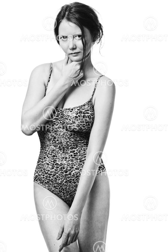 Pretty woman in underwear
