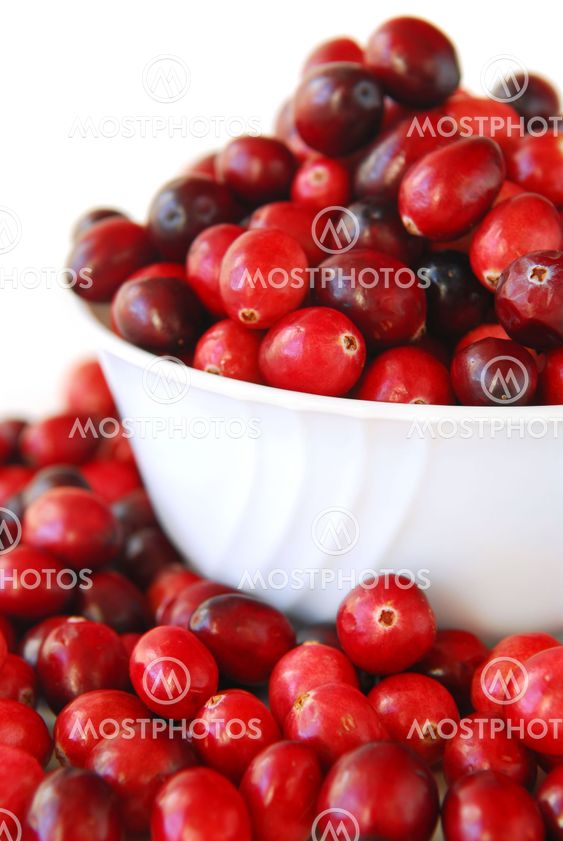 Cranberries in a bowl