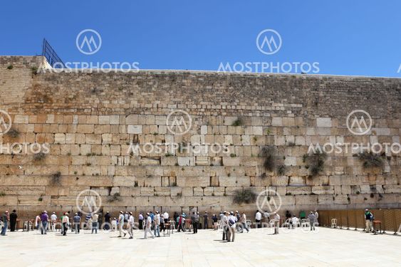 The Jerusalem wailing wall