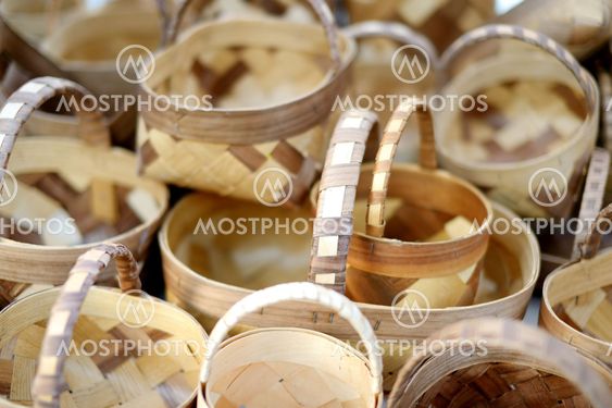 Baskets sold on Easter market in Vilnius