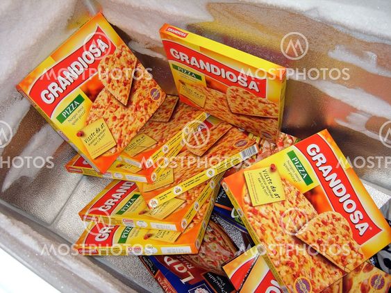 Pizza Grandiosa in freezer