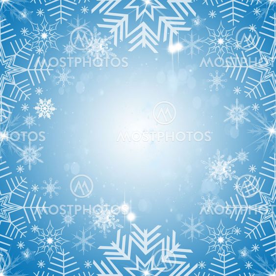 Abstract snowflakes background