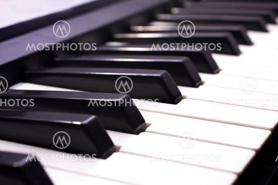 Piano Key close up shot