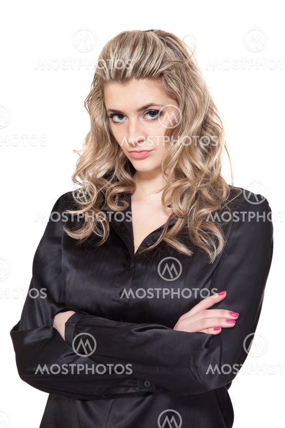 Upset beautiful woman