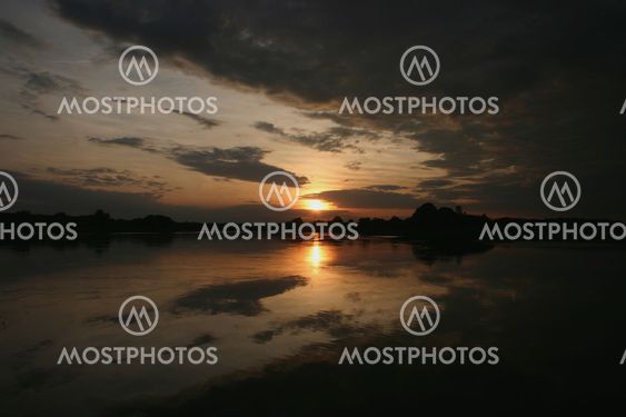 Sunset on the River