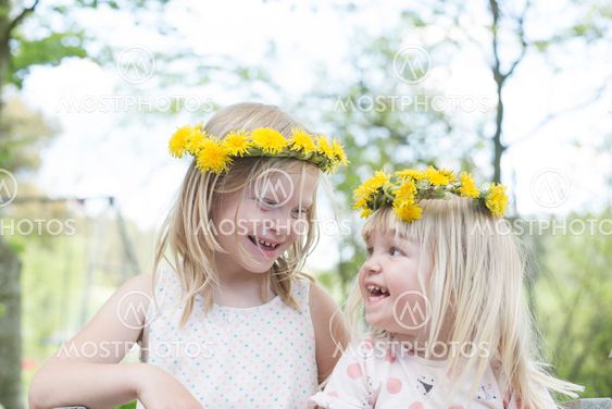 Two happy girls