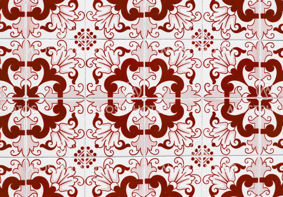 Traditional Portuguese glazed tiles