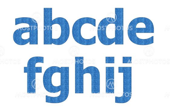 Jean pattern on english character