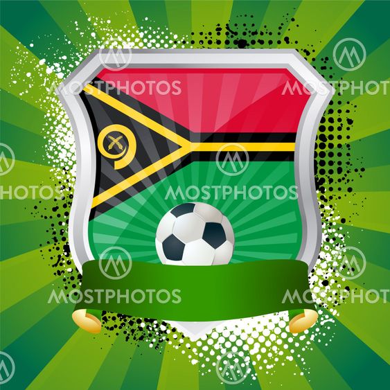 Shield with flag of Vanatu