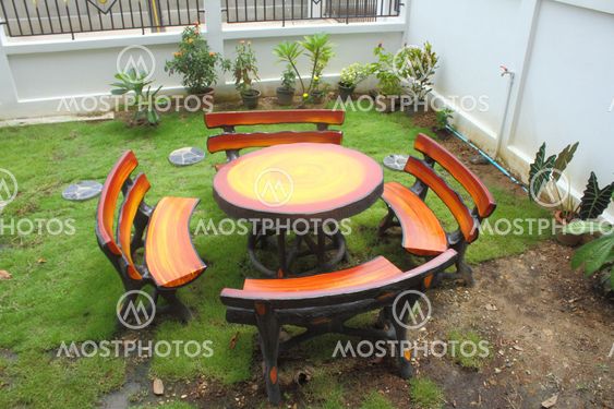 chair in the home garden