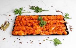 chicken skewers marinated with spices