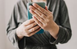 mobile phone in hands