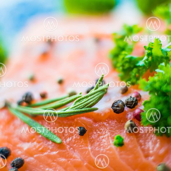 Fresh salmon fillet