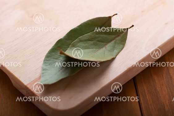 Aromatic bay leaves