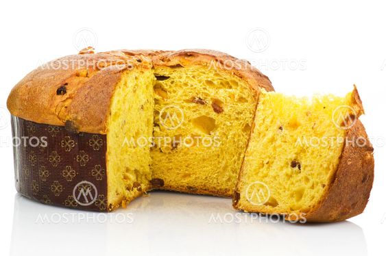 Christmas cake on the white